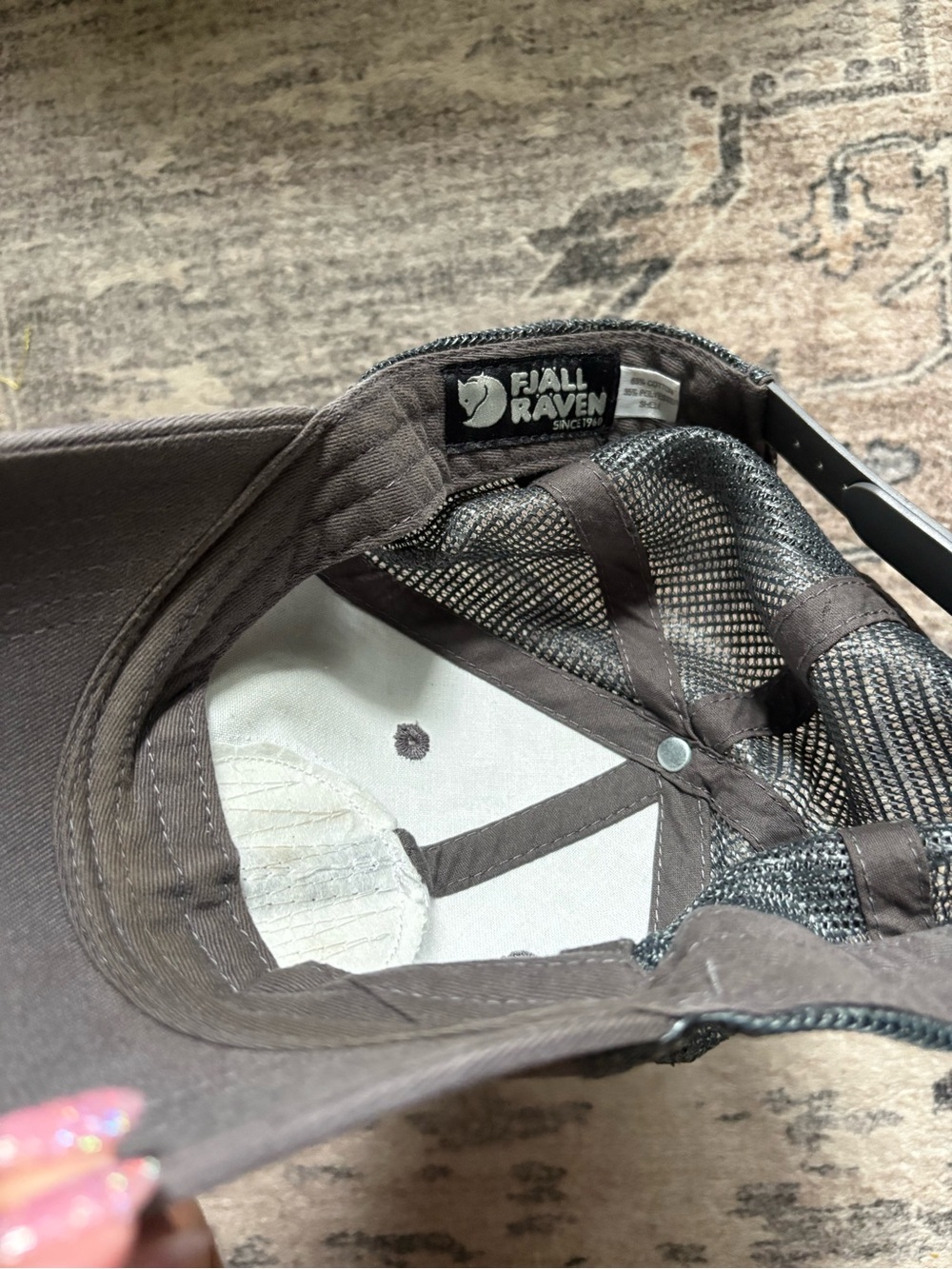 Fjallraven 1960 Logo Langtradarkeps Snapback Hat gray baseball cap hat - Picture 4 of 7